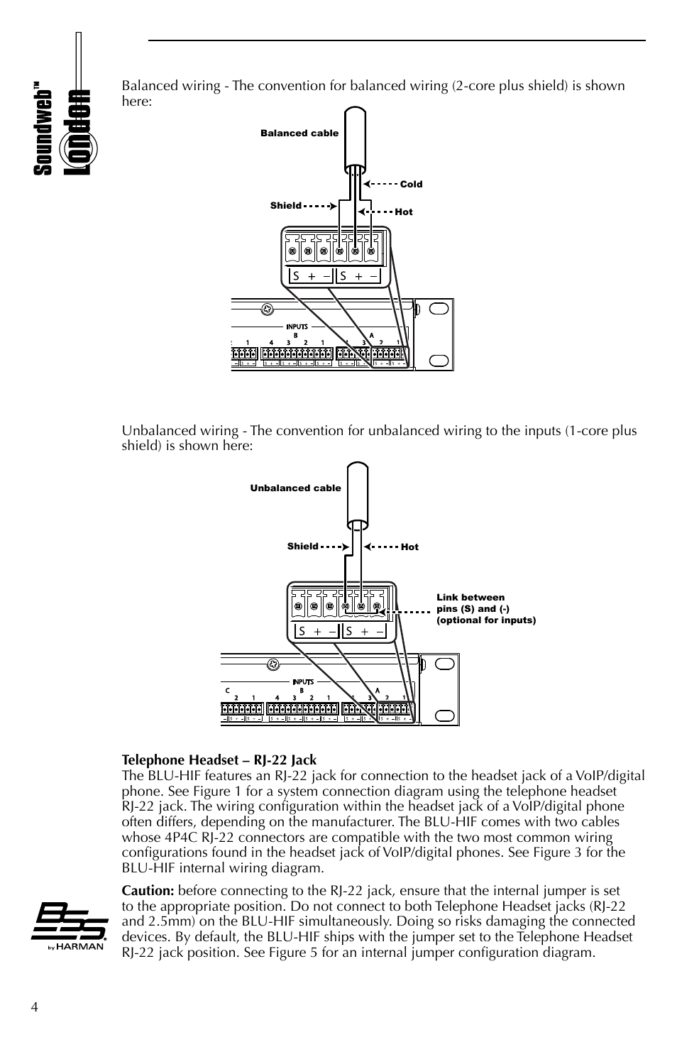 BSS Audio BLU-HIF Install Guide User Manual | Page 4 / 8
