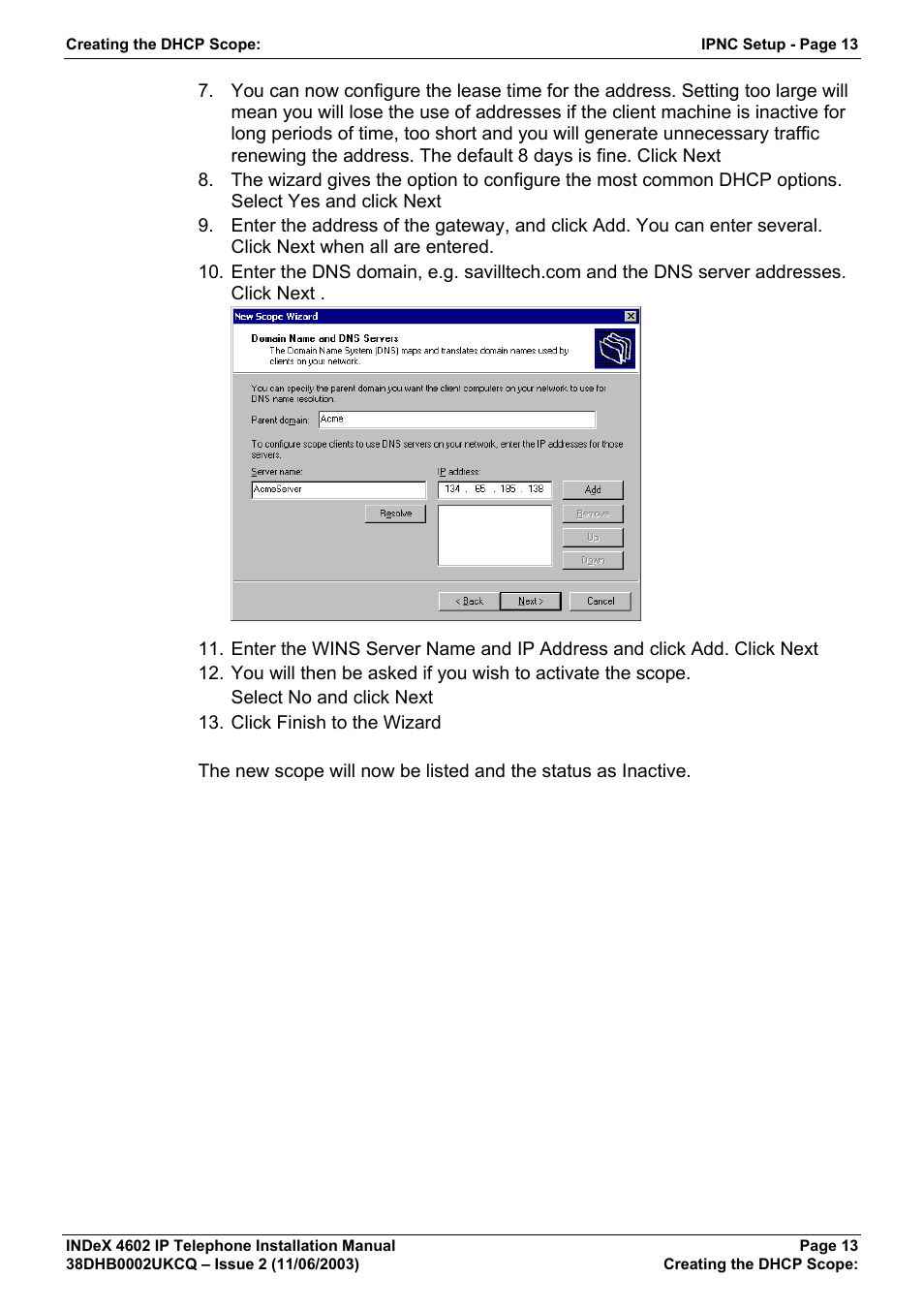Avaya INDEX 4602 User Manual | Page 13 / 16