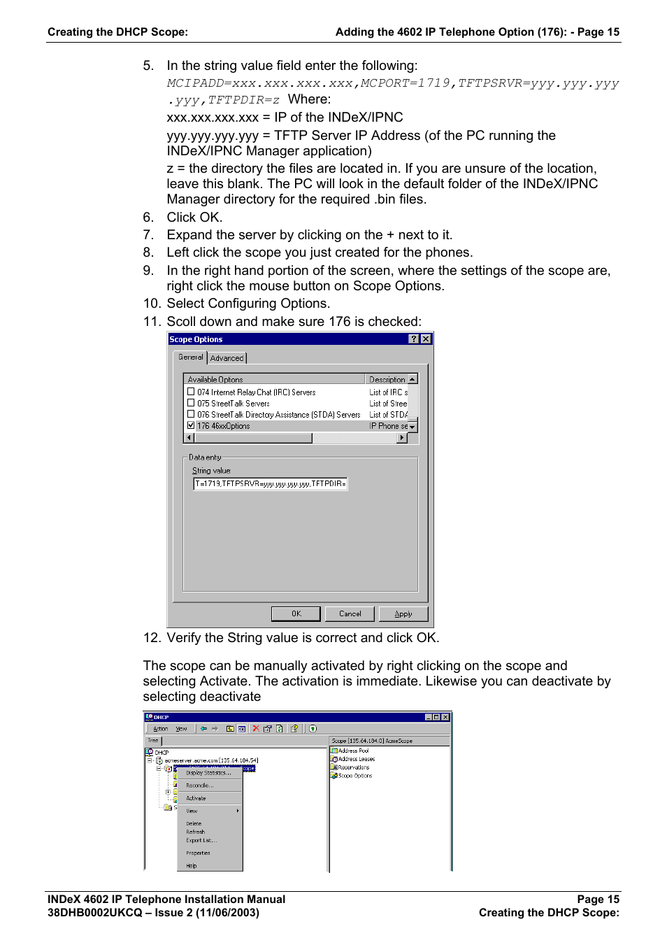 Avaya INDEX 4602 User Manual | Page 15 / 16