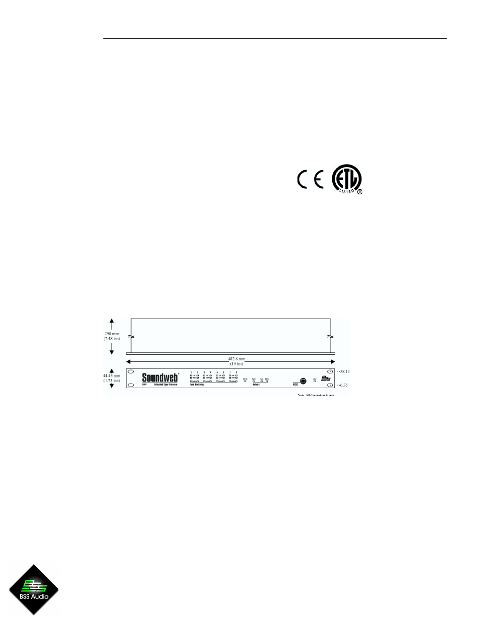 Soundweb | BSS Audio sw9088iis Install Guide User Manual | Page 2 / 7