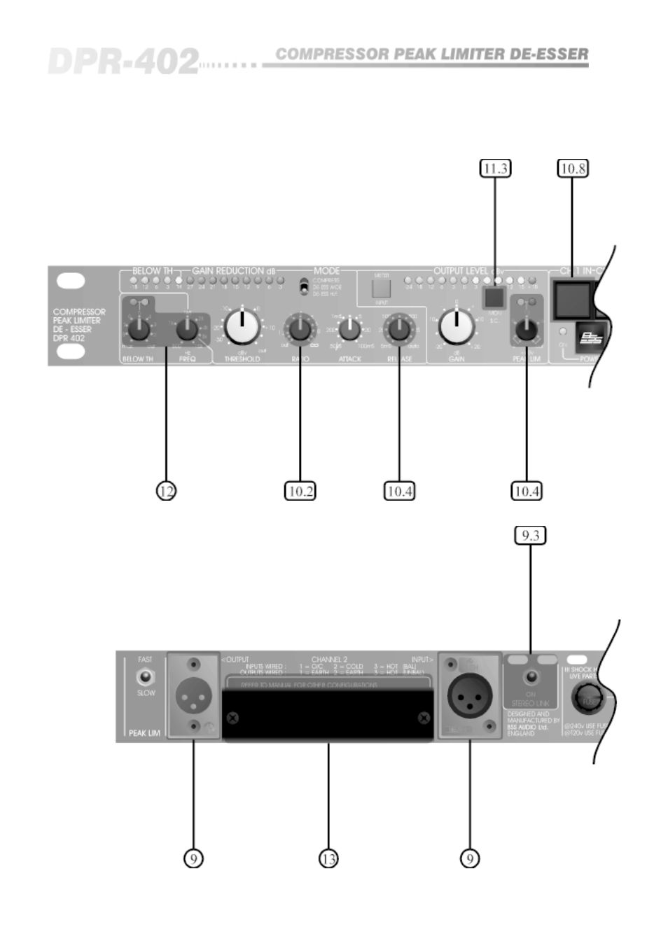 BSS Audio DPR-402 Owner's Manual User Manual | Page 12 / 48