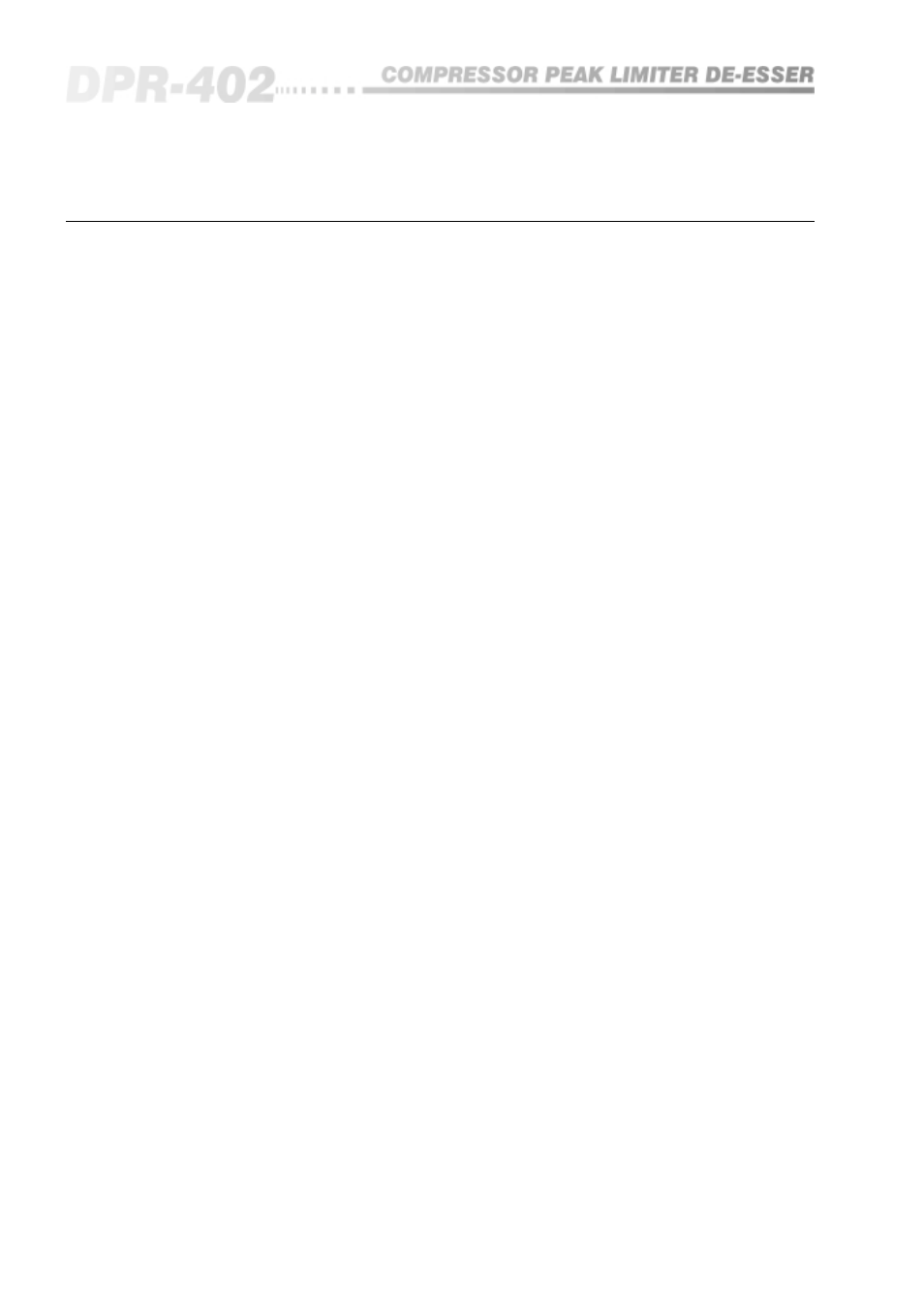 0 glossary | BSS Audio DPR-402 Owner's Manual User Manual | Page 38 / 48