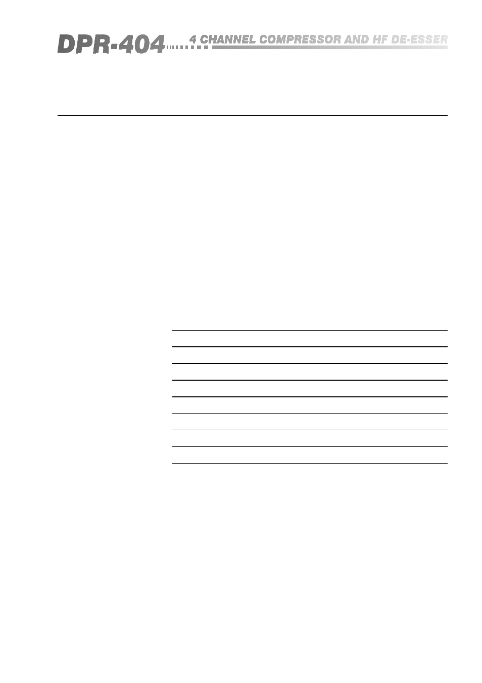 0 warranty information, Warranty information | BSS Audio DPR-404 Owner's Manual User Manual | Page 29 / 33