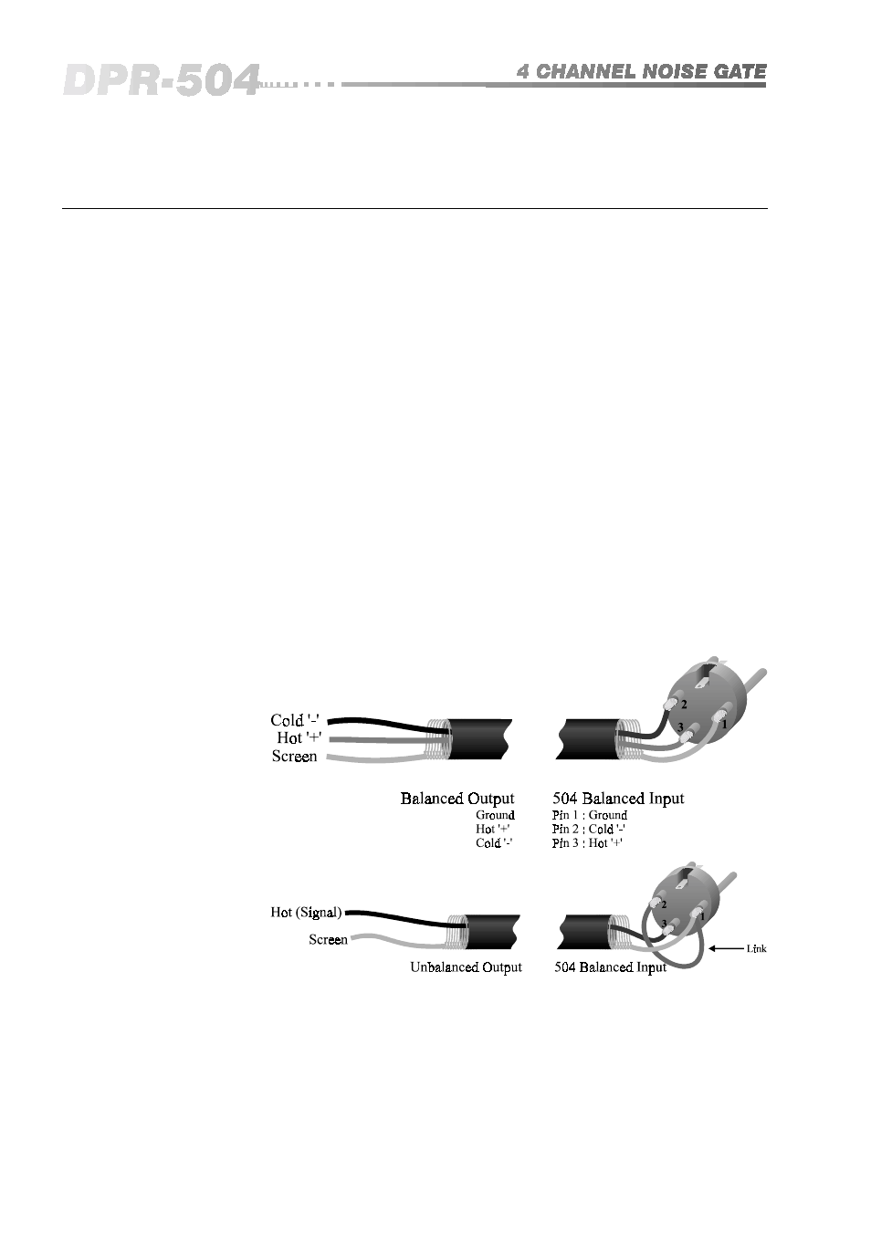 0 audio connections | BSS Audio DPR-504 Owner's Manual User Manual | Page 10 / 28