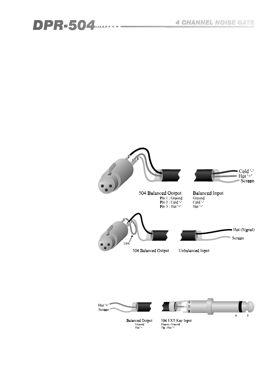 11 5.2 main outputs, 3 ext key input | BSS Audio DPR-504 Owner's Manual User Manual | Page 11 / 28