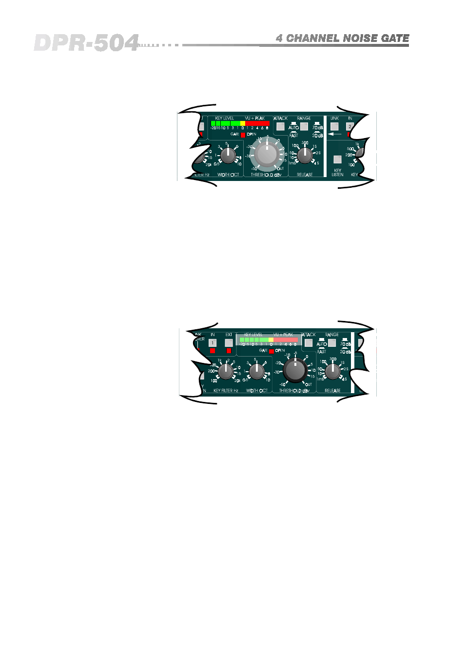 1 6 7.3 threshold, 4 key level meter, Operating instructions | BSS Audio DPR-504 Owner's Manual User Manual | Page 16 / 28