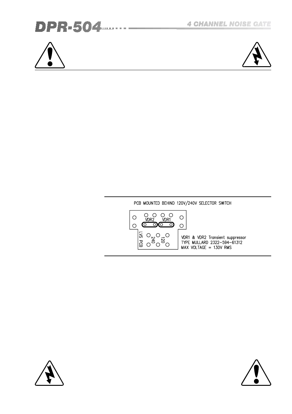 BSS Audio DPR-504 Owner's Manual User Manual | Page 23 / 28