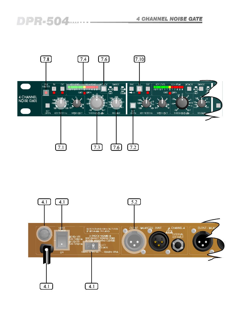 BSS Audio DPR-504 Owner's Manual User Manual | Page 8 / 28