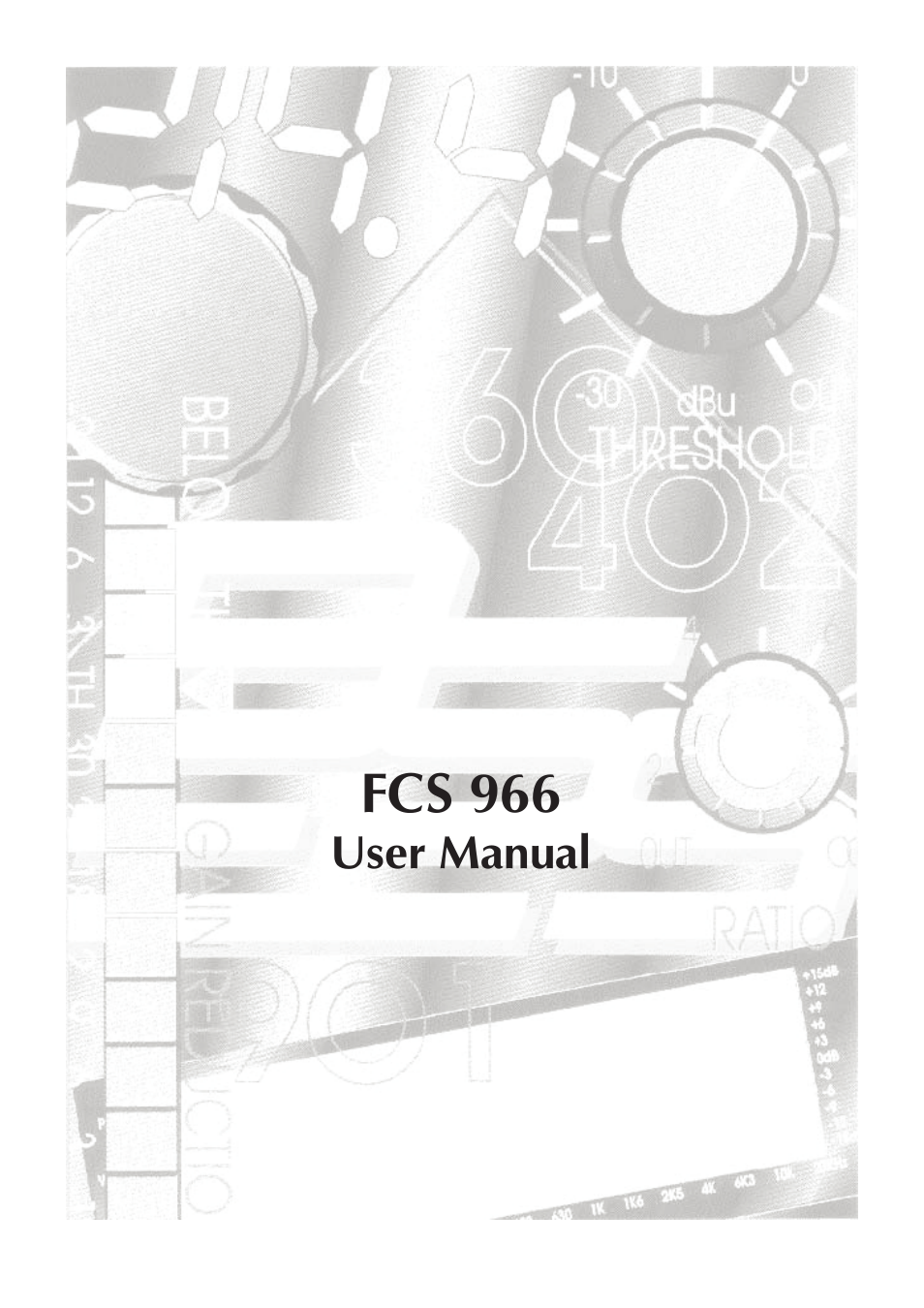 BSS Audio FCS-966 Owner's Manual User Manual | 32 pages