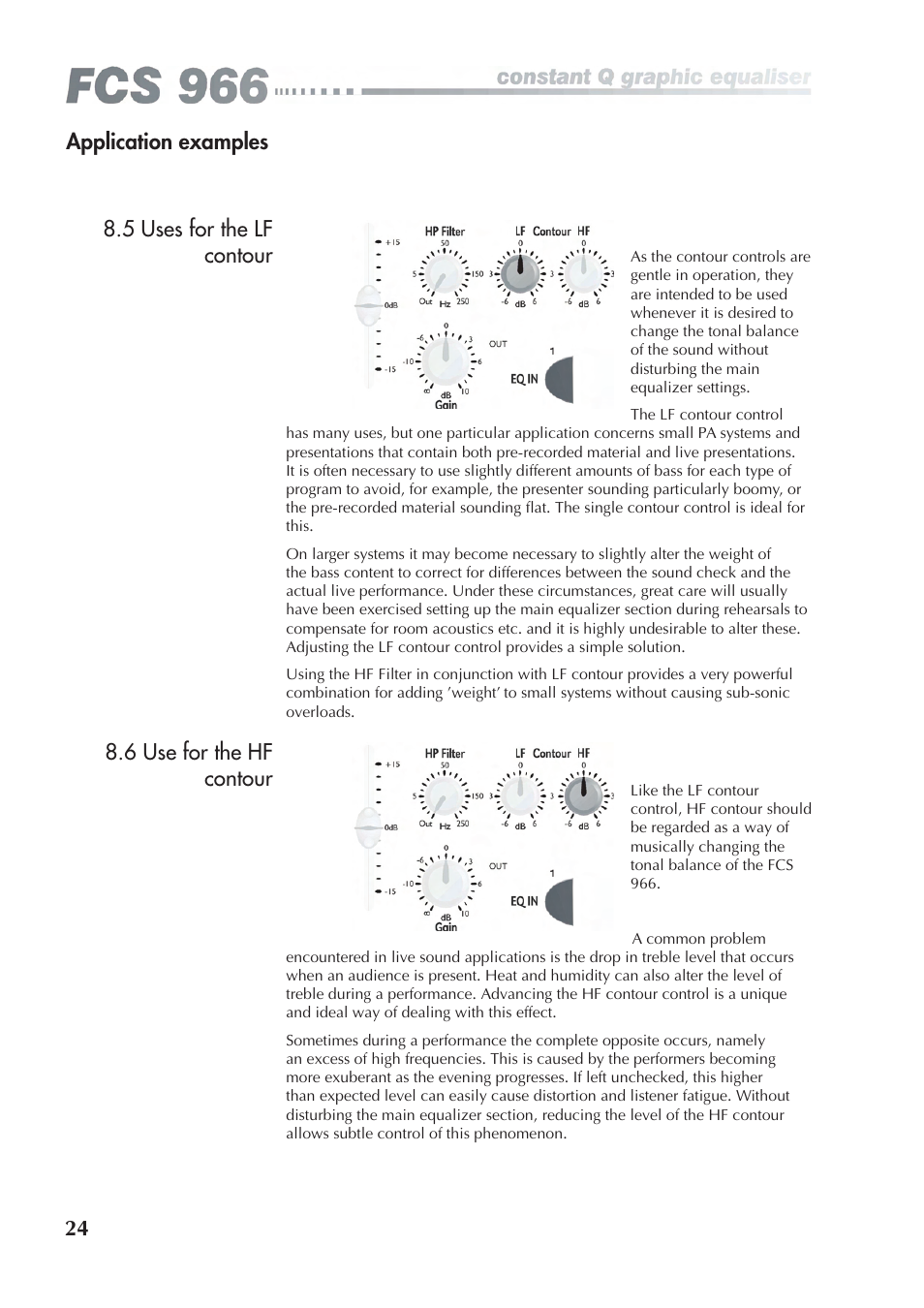 BSS Audio FCS-966 Owner's Manual User Manual | Page 24 / 32