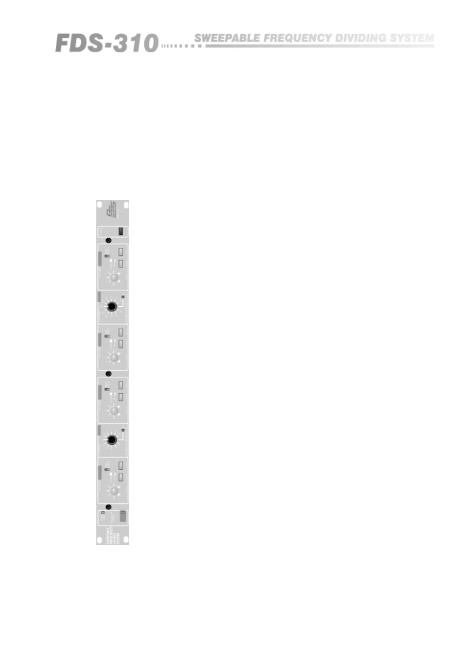 Setting up - 3-way mono operation, 2 selecting '3- way' mono operation | BSS Audio FDS-310 Owner's Manual User Manual | Page 17 / 40