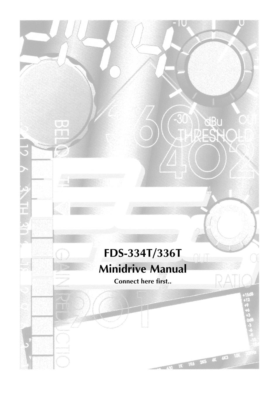 BSS Audio FDS-334T Owner's Manual User Manual | 56 pages