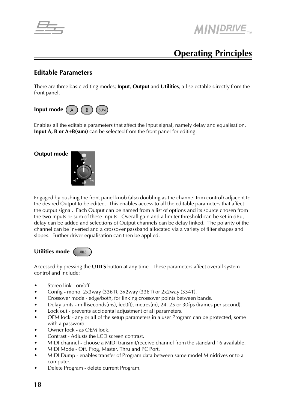 BSS Audio FDS-334T Owner's Manual User Manual | Page 18 / 56