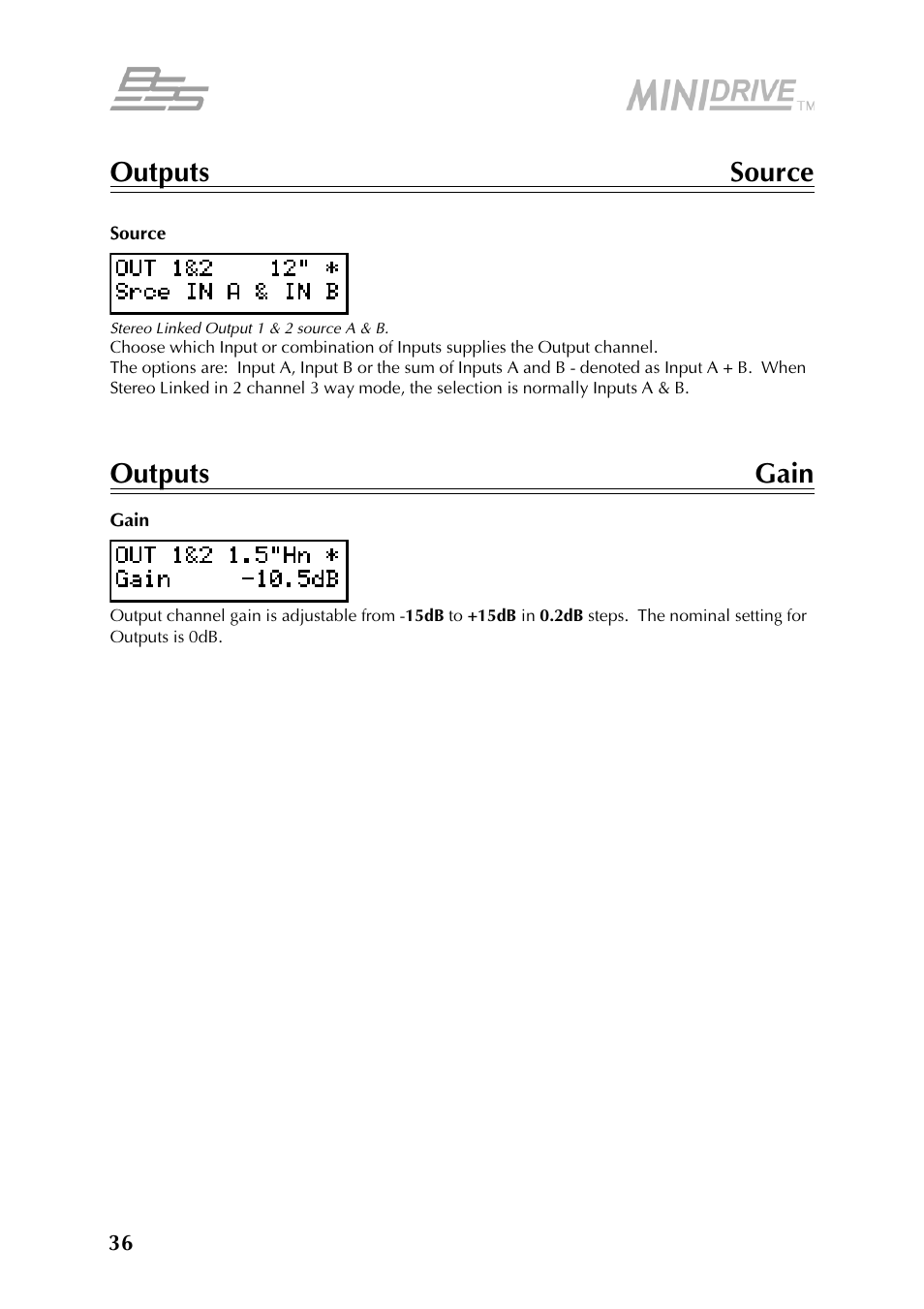BSS Audio FDS-334T Owner's Manual User Manual | Page 36 / 56