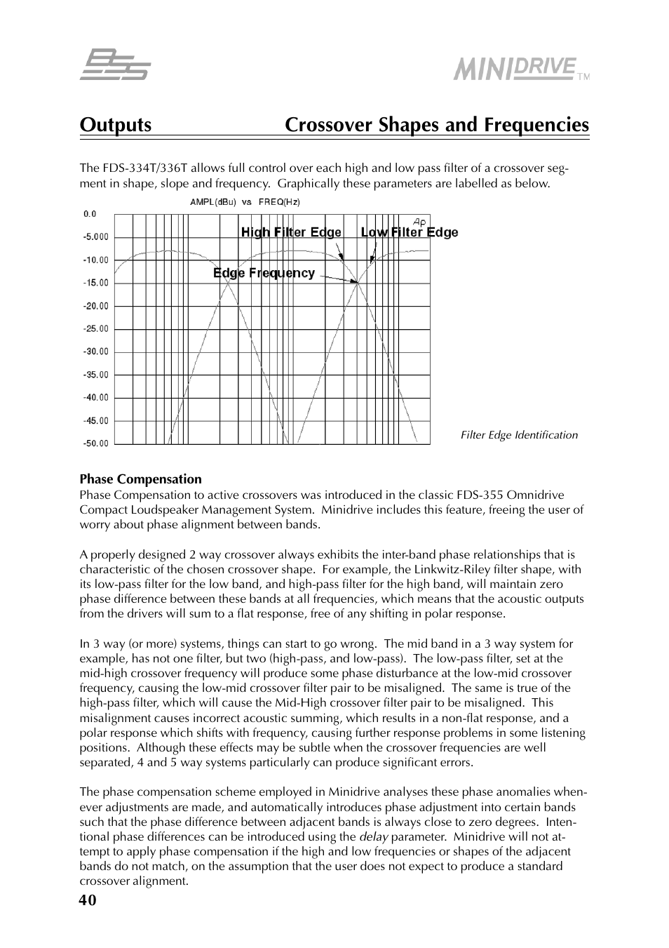 BSS Audio FDS-334T Owner's Manual User Manual | Page 40 / 56