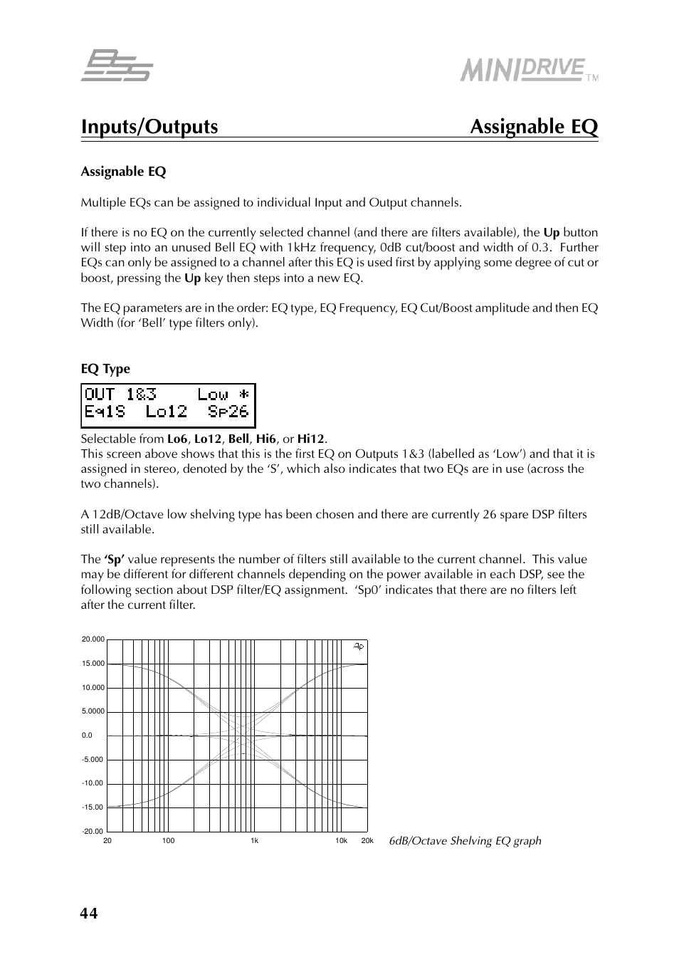 BSS Audio FDS-334T Owner's Manual User Manual | Page 44 / 56