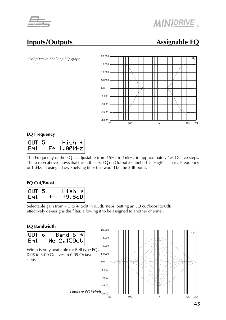 BSS Audio FDS-334T Owner's Manual User Manual | Page 45 / 56