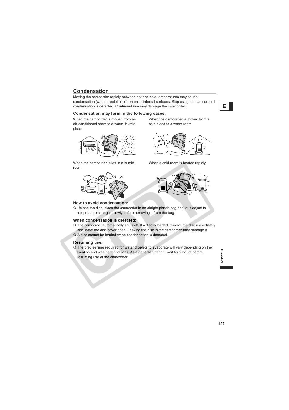 Econdensation | Canon DC20  EN User Manual | Page 127 / 148