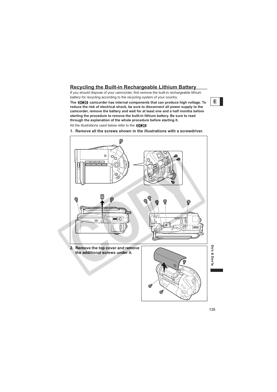Canon DC20  EN User Manual | Page 135 / 148