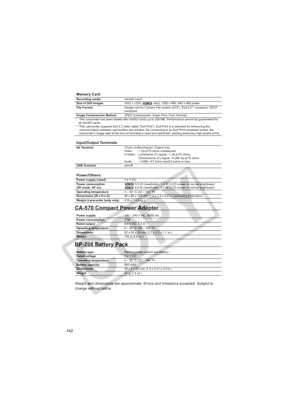 Canon DC20  EN User Manual | Page 142 / 148