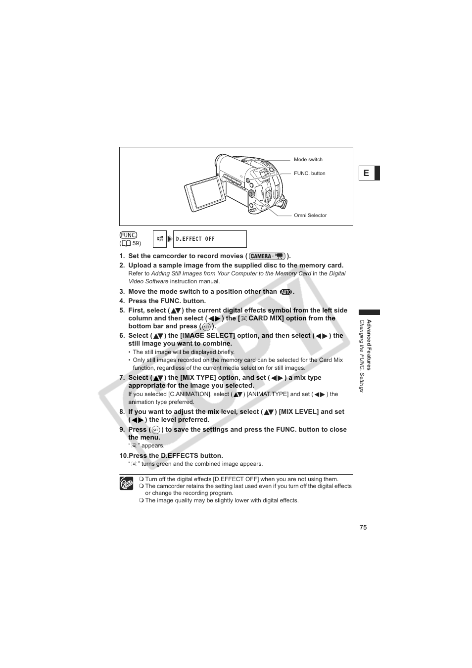 Canon DC20  EN User Manual | Page 75 / 148