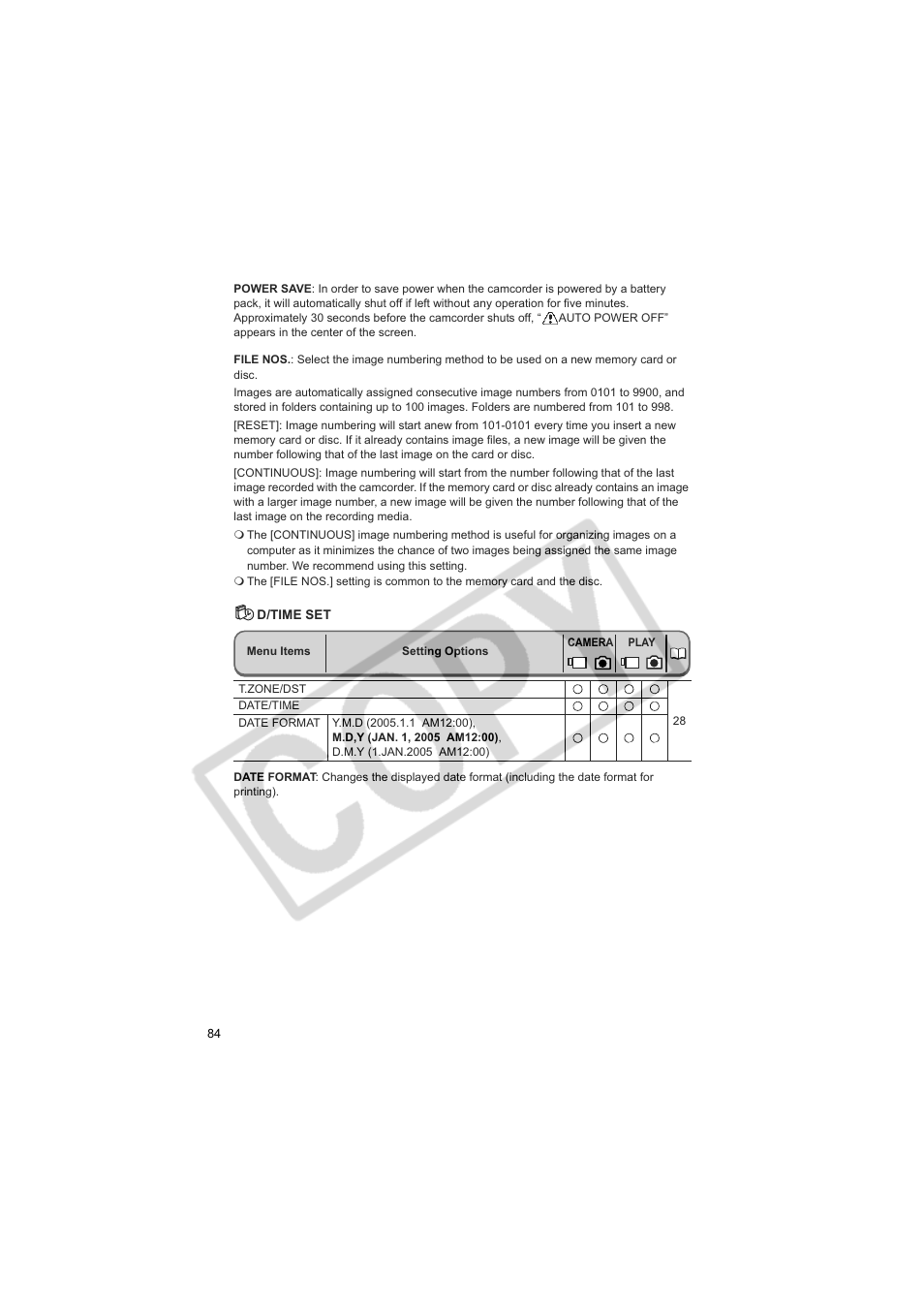 Canon DC20  EN User Manual | Page 84 / 148