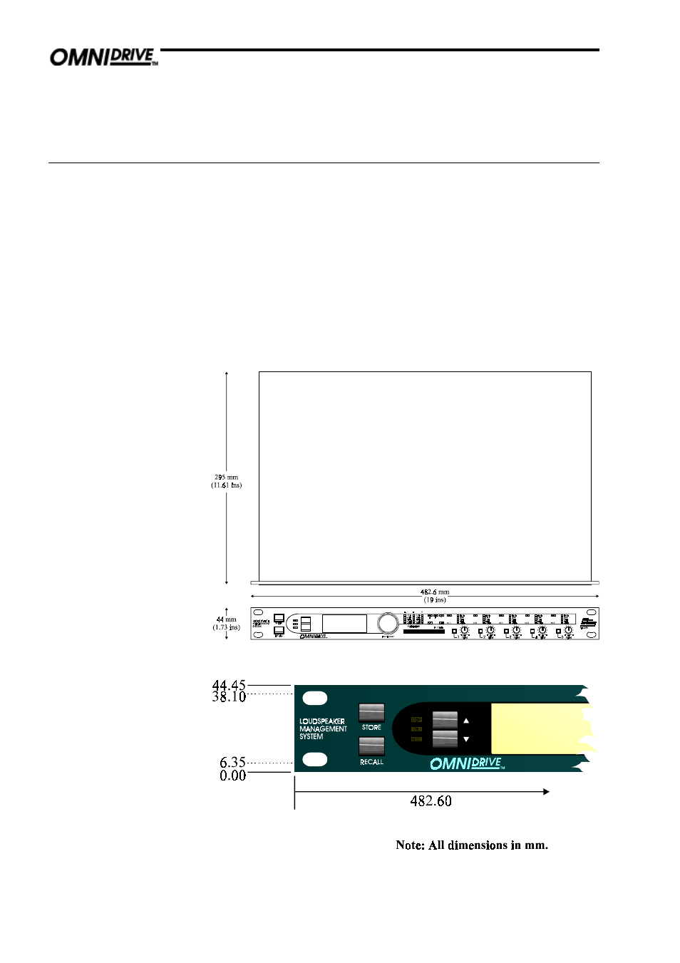 0 mechanical installation | BSS Audio FDS-355 OMNIDRIVE Owner's Manual User Manual | Page 10 / 52