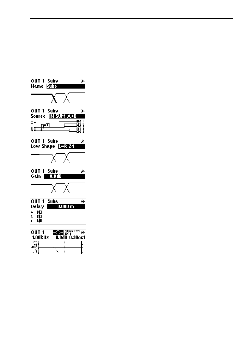 Output settings | BSS Audio FDS-355 OMNIDRIVE Owner's Manual User Manual | Page 19 / 52