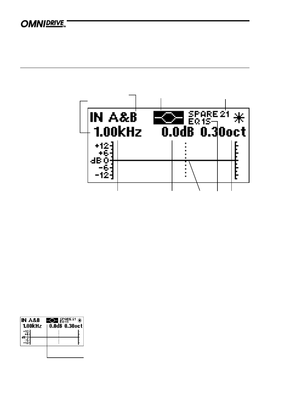 0 eq screens, Eq shape, Eq menu | BSS Audio FDS-355 OMNIDRIVE Owner's Manual User Manual | Page 30 / 52