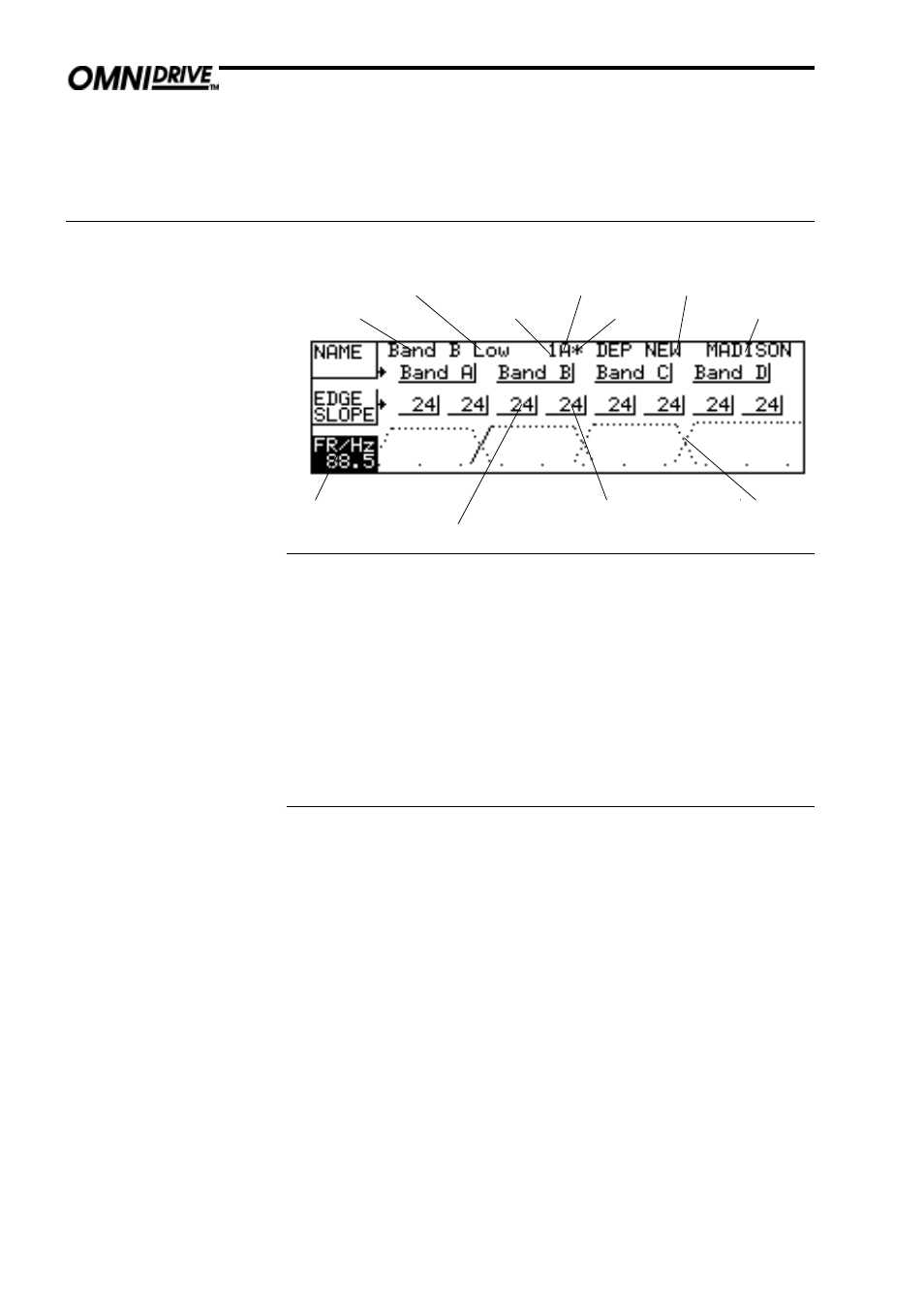 0 xover more screen, Xover more screen | BSS Audio FDS-388 OMNIDRIVE Owner's Manual User Manual | Page 36 / 66