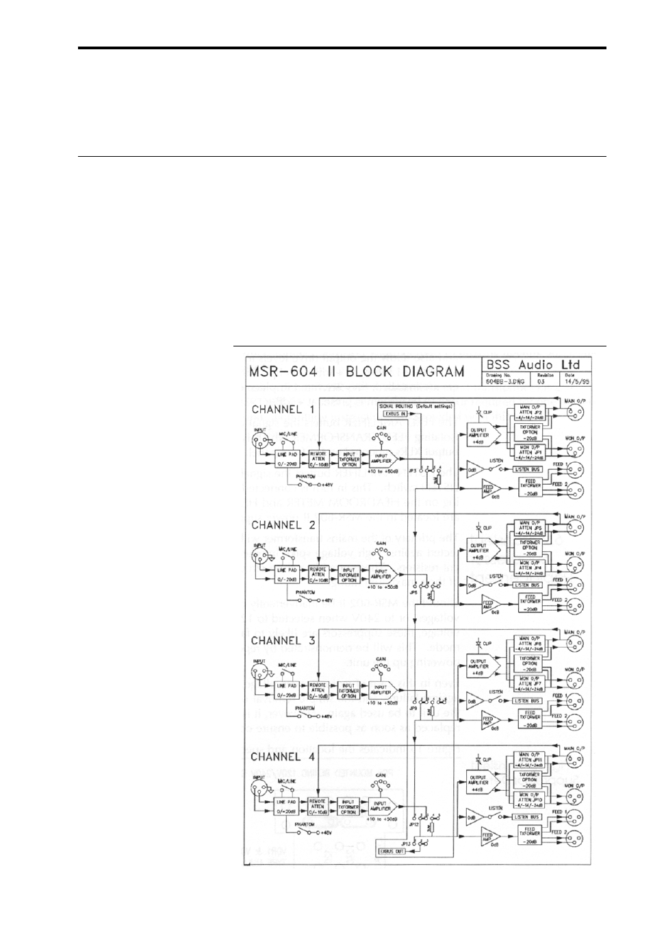 0 appendix a | BSS Audio MSR-602/604II Owner's Manual User Manual | Page 29 / 38