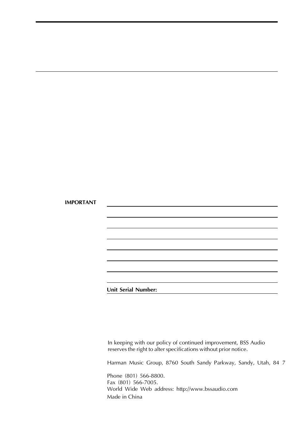 0 warranty information | BSS Audio MSR-602/604II Owner's Manual User Manual | Page 35 / 38