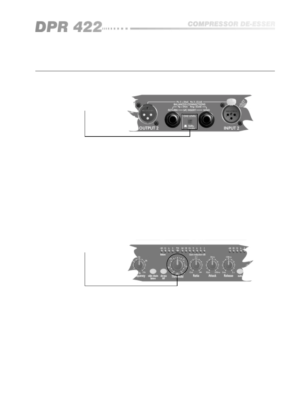 0 control operations | BSS Audio OPAL Series DPR-422 Owner's Manual User Manual | Page 13 / 40