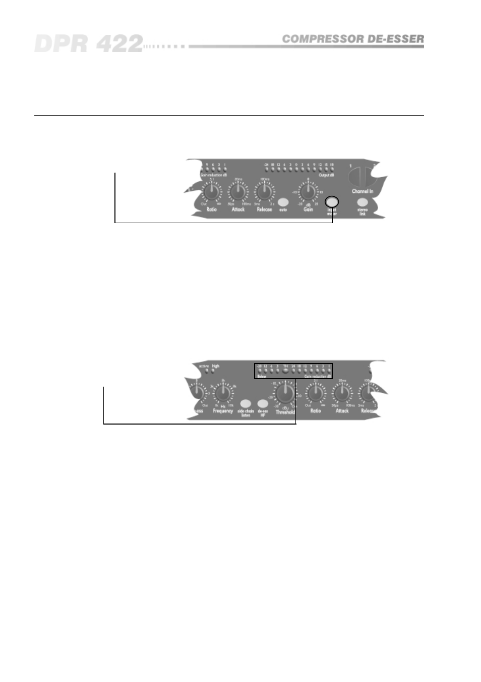 0 meter displays | BSS Audio OPAL Series DPR-422 Owner's Manual User Manual | Page 20 / 40