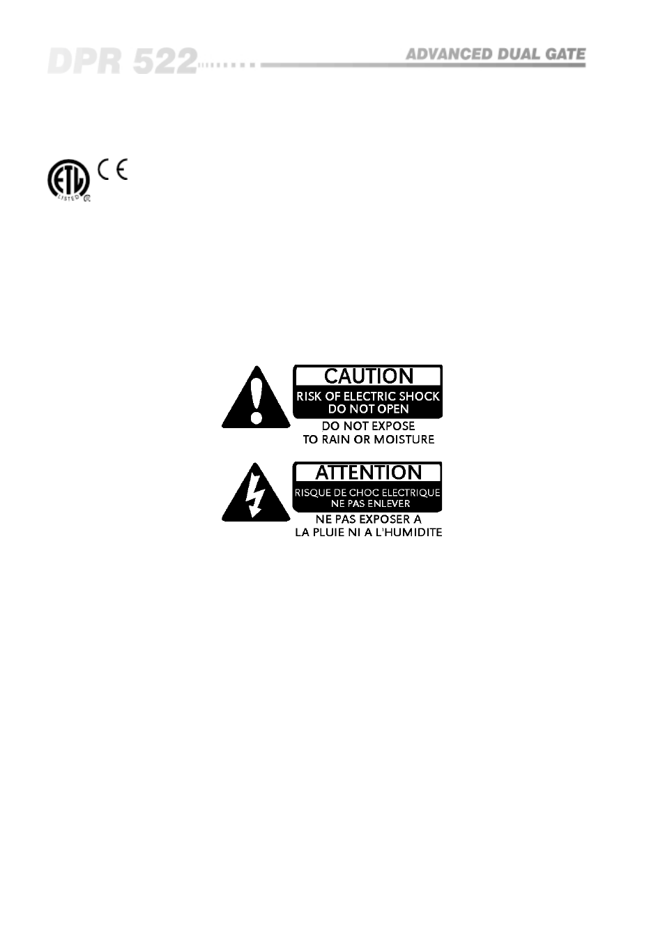 BSS Audio OPAL Series DPR-522 Owner's Manual User Manual | Page 2 / 36