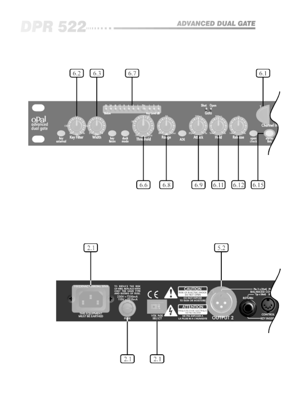 BSS Audio OPAL Series DPR-522 Owner's Manual User Manual | Page 8 / 36