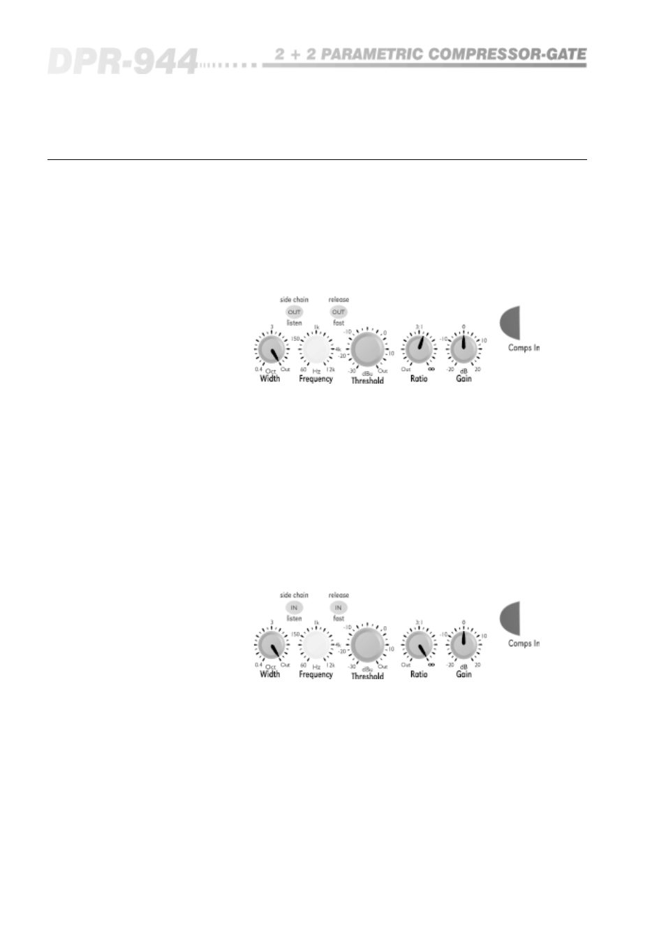 0 application examples - compressors | BSS Audio OPAL Series DPR-944 Owner's Manual User Manual | Page 32 / 42