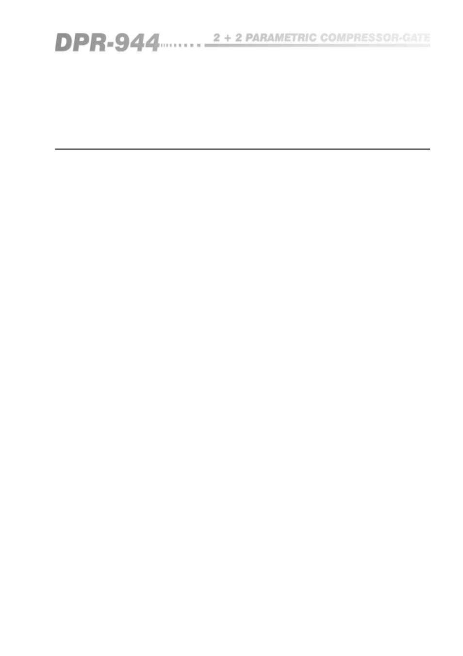 0 introduction | BSS Audio OPAL Series DPR-944 Owner's Manual User Manual | Page 7 / 42