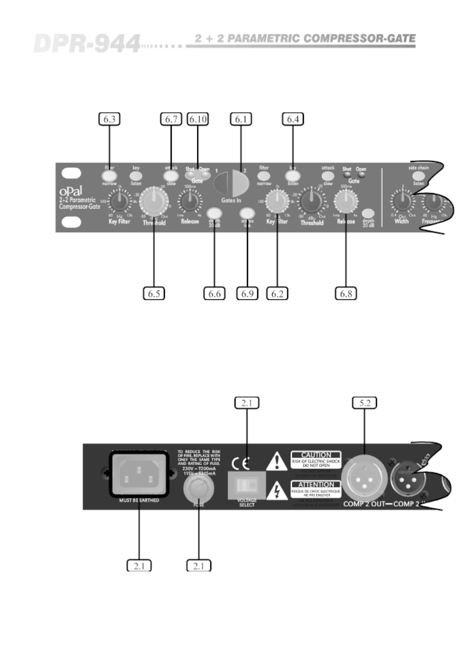 BSS Audio OPAL Series DPR-944 Owner's Manual User Manual | Page 8 / 42