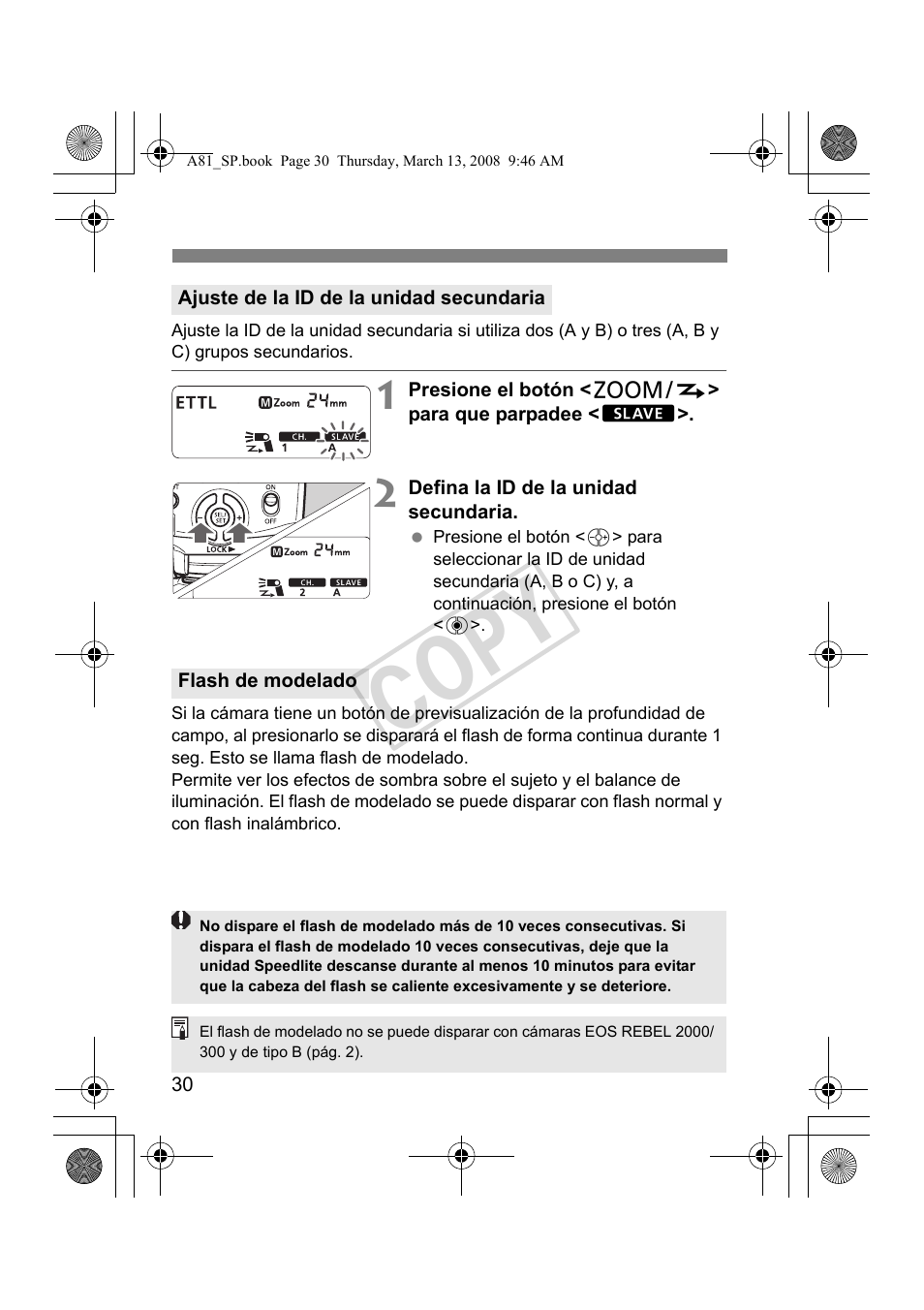 Cop y | Canon Speedlite 430EX II User Manual | Page 111 / 122