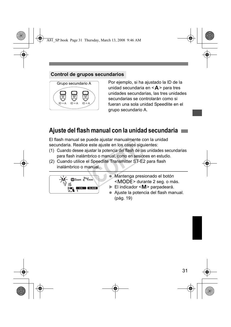 Cop y | Canon Speedlite 430EX II User Manual | Page 112 / 122