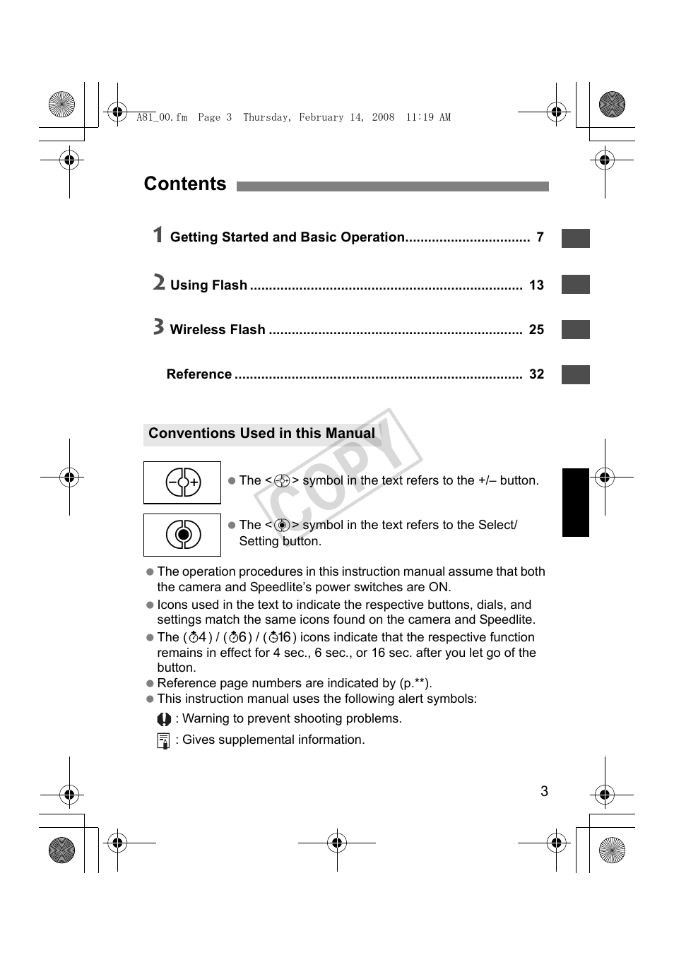 Cop y | Canon Speedlite 430EX II User Manual | Page 4 / 122