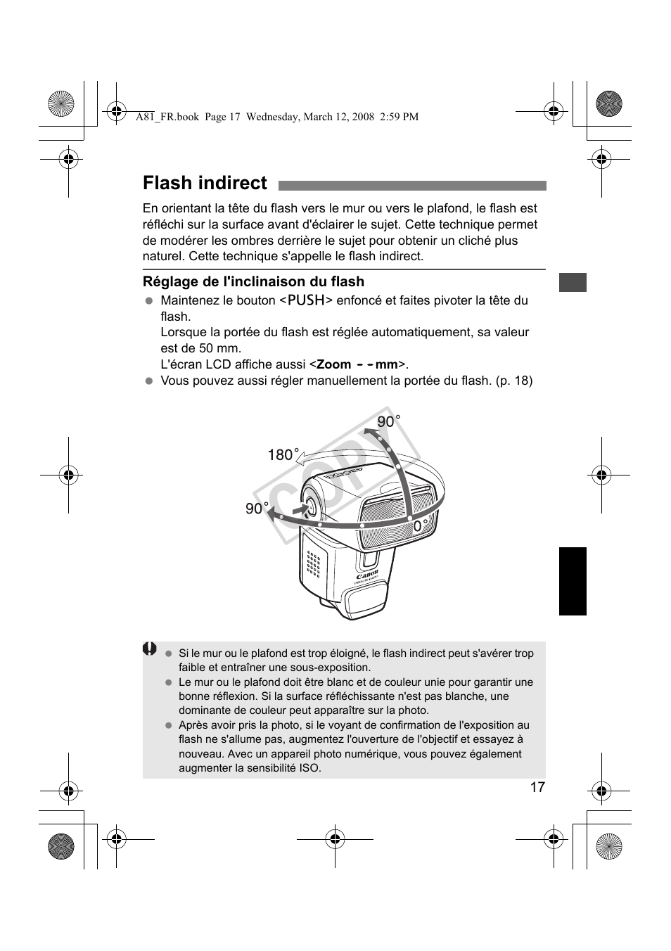 Cop y | Canon Speedlite 430EX II User Manual | Page 58 / 122