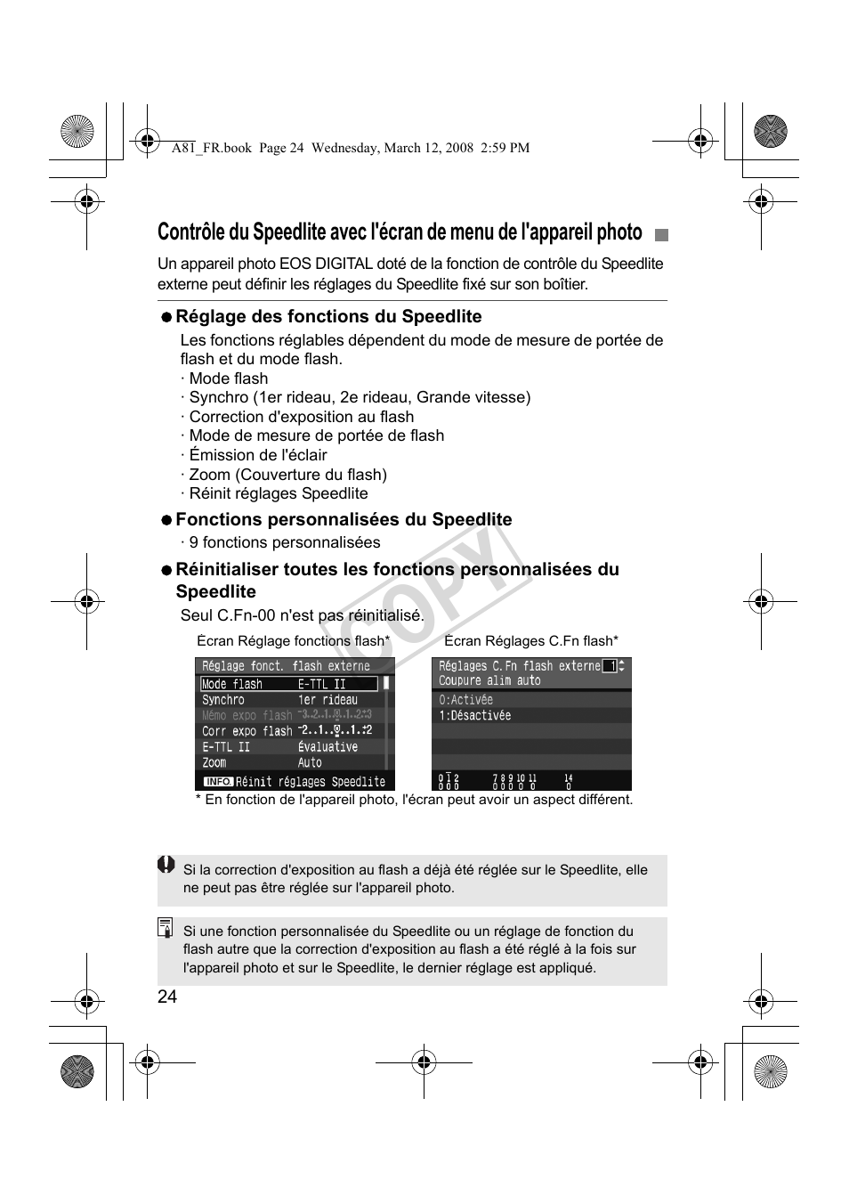 Cop y | Canon Speedlite 430EX II User Manual | Page 65 / 122