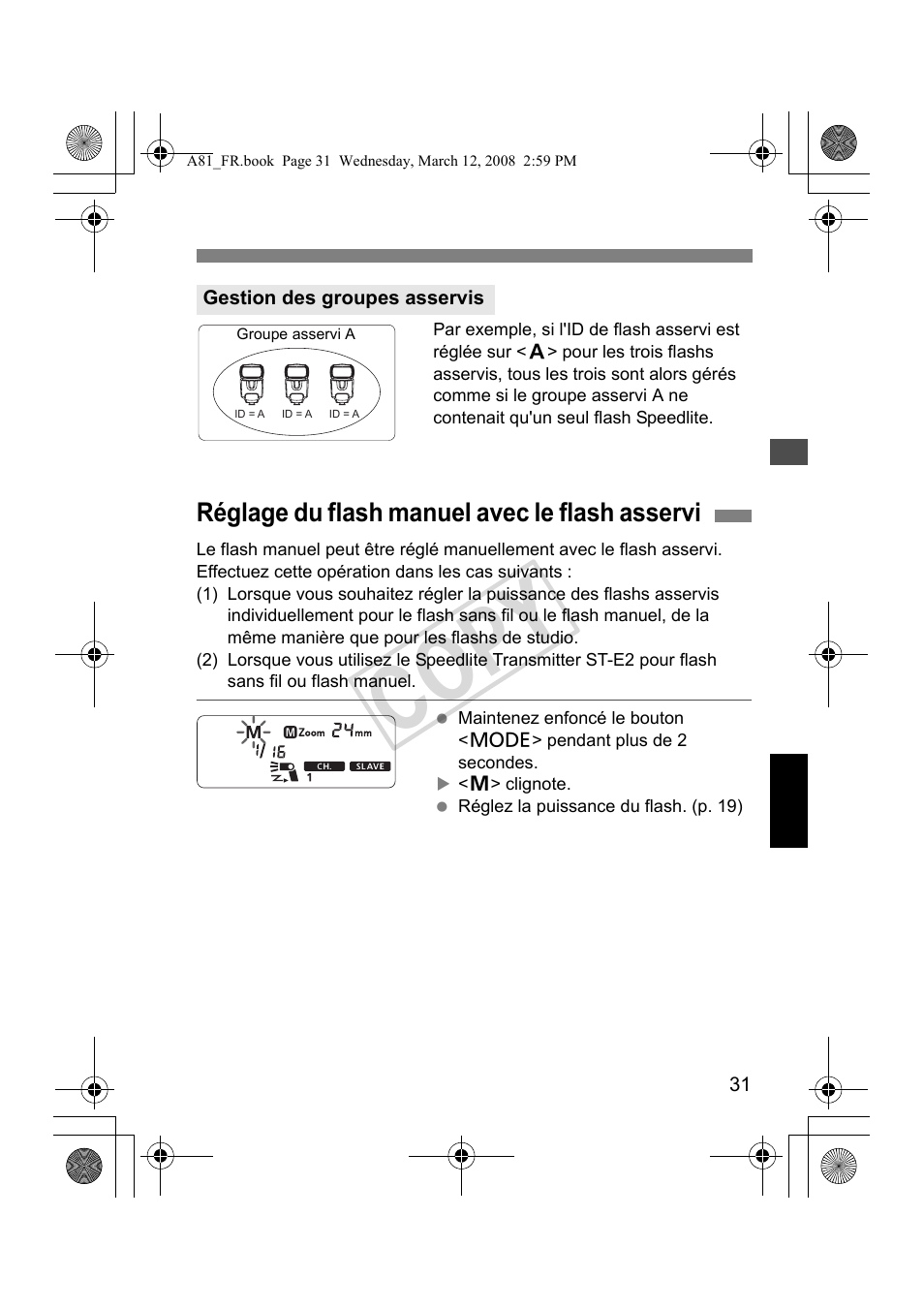 Cop y | Canon Speedlite 430EX II User Manual | Page 72 / 122