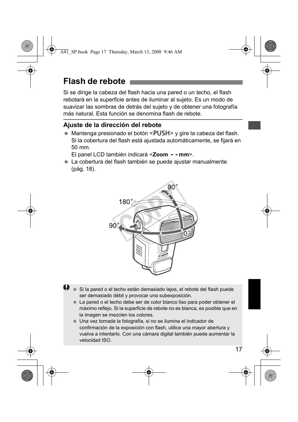 Cop y | Canon Speedlite 430EX II User Manual | Page 98 / 122