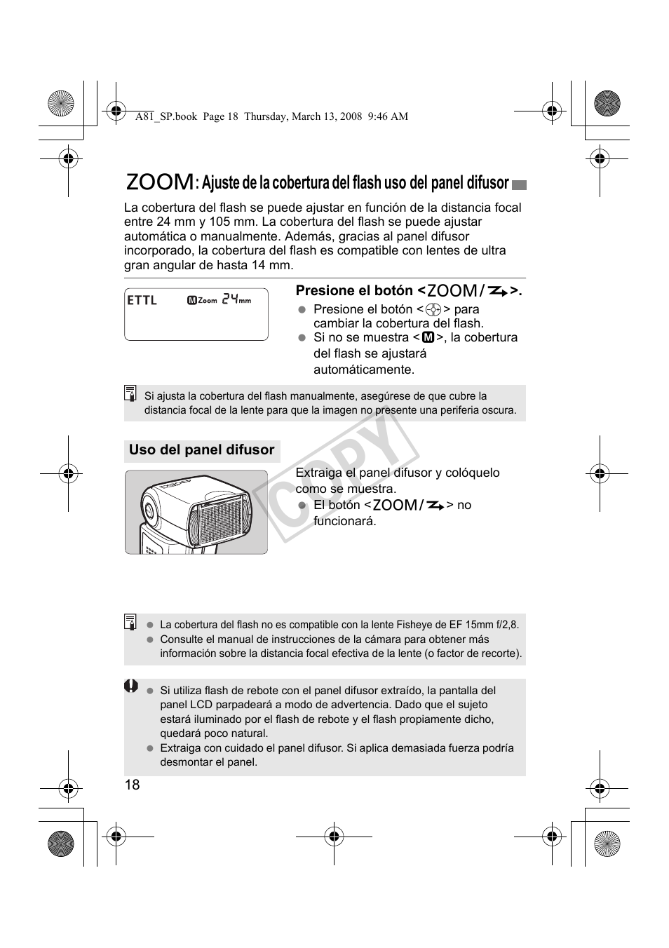 Cop y | Canon Speedlite 430EX II User Manual | Page 99 / 122