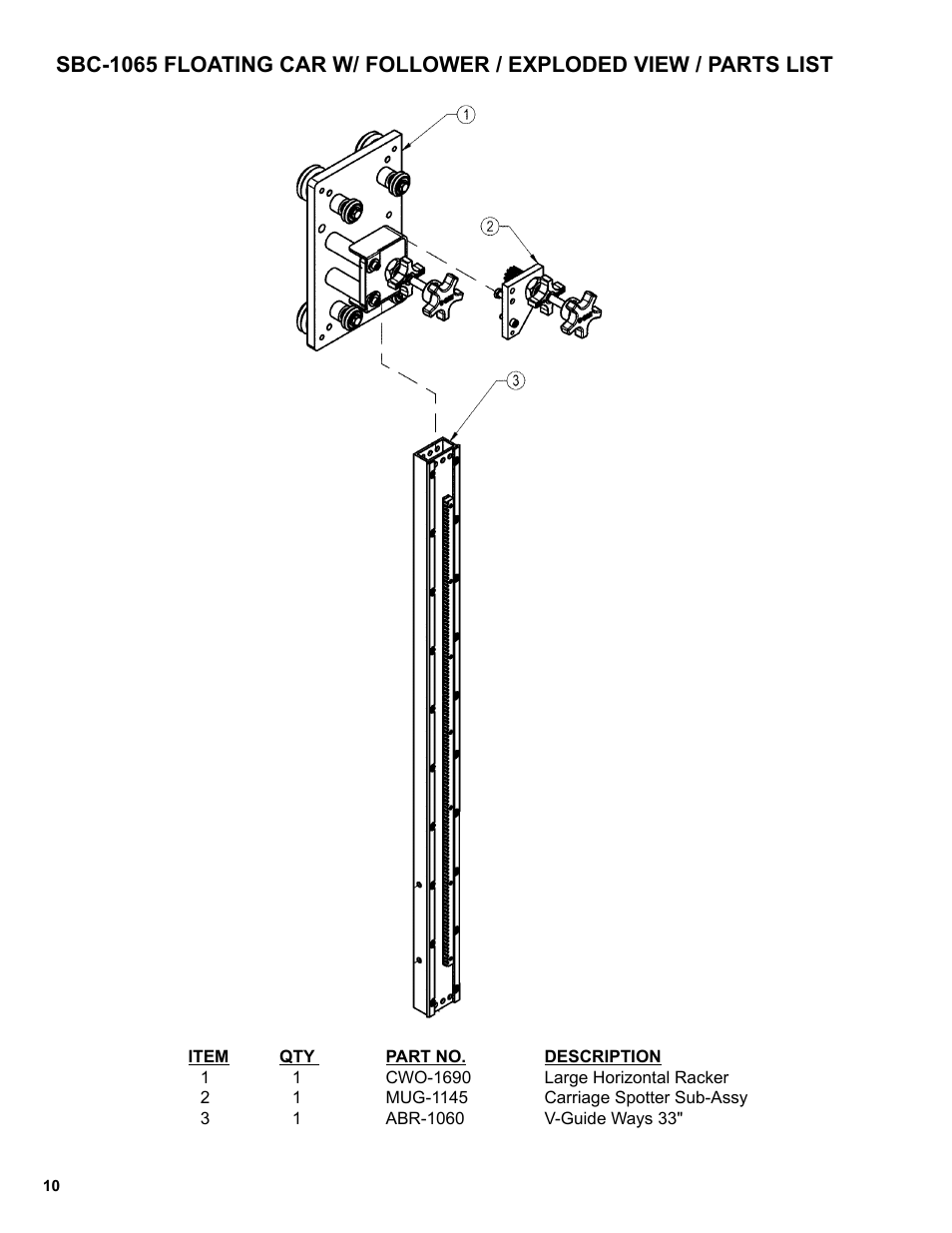 BUG-O Systems Side Beam System User Manual | Page 10 / 17
