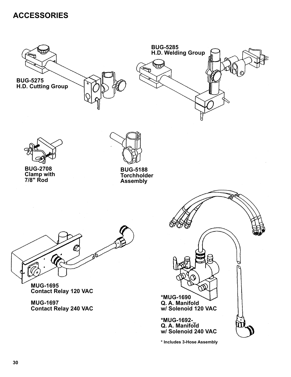 Accessories | BUG-O Systems Programmable Gantry System User Manual | Page 30 / 36