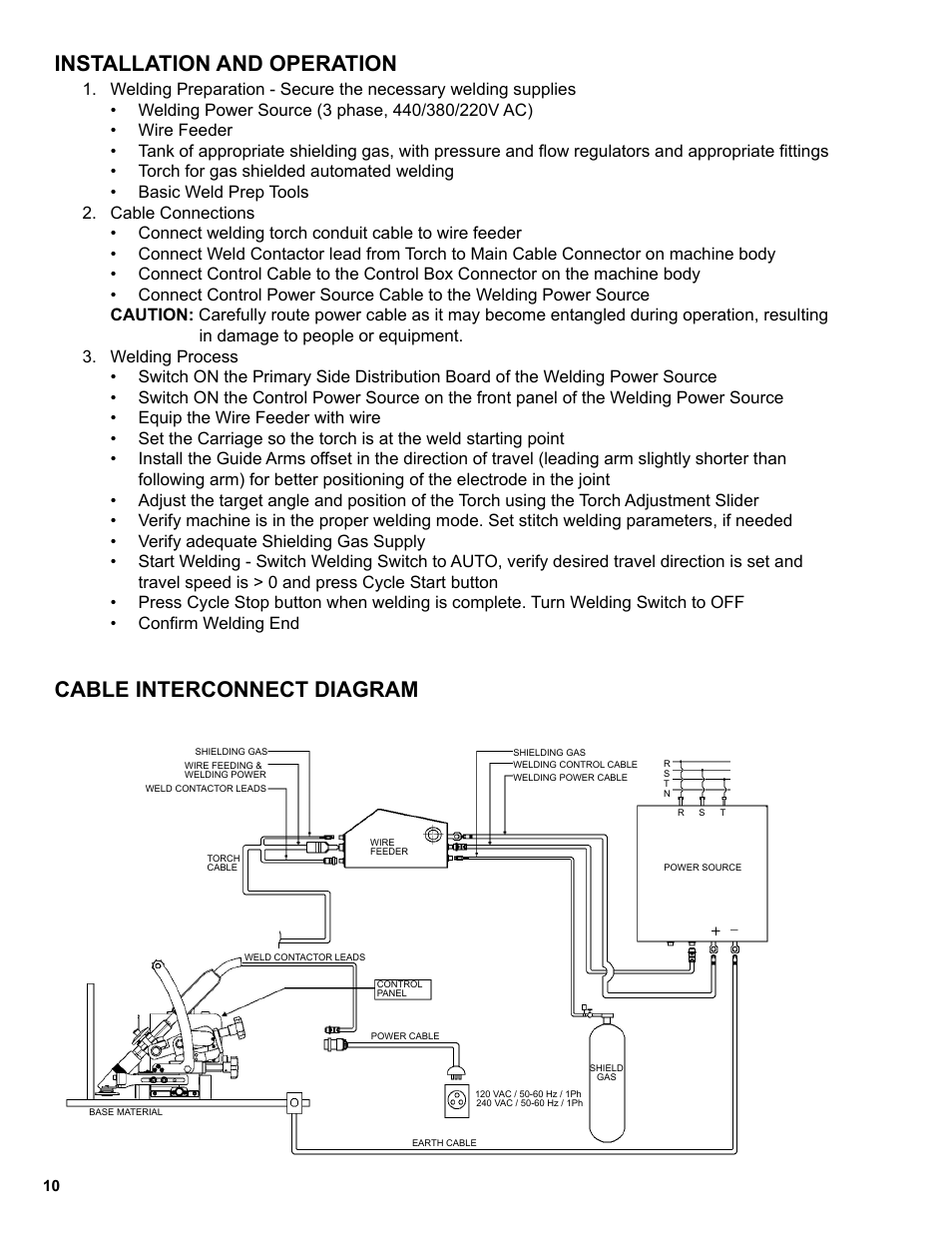 10 .........installation and operation, 10 .........cable interconnect diagram, Installation and operation | Cable interconnect diagram | BUG-O Systems K-BUG 1200 User Manual | Page 10 / 21